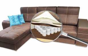 Dīvānu pildvielu iespējas, kas ir labākas kvalitātes