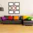Dīvāna krāsas izvēle, ņemot vērā interjera īpašības, populārus risinājumus
