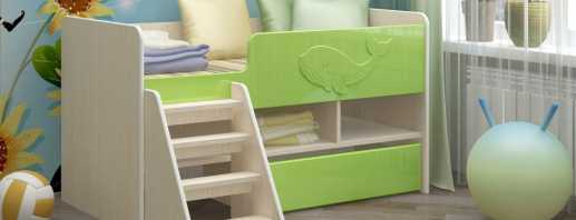 Funktionell loft säng för barn, olika design