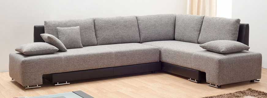 Kādi ir leņķa dīvāna izmēri, pārveidošanas mehānismi