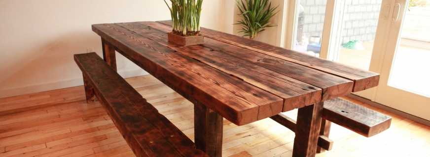 Warsztat DIY do robienia drewnianego stołu
