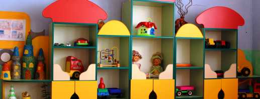 Quais são as opções de móveis no jardim de infância