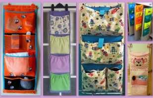 Opções de bolsos para armários no jardim de infância e como escolher