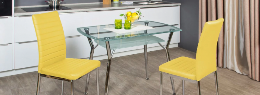 Ktorý stôl je lepšie zvoliť do kuchyne, v závislosti od tvaru, materiálu
