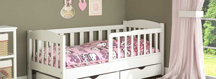 Bērnu gultiņu, sākot no 5 gadu vecuma, iespējas un funkcijas, izstrādājumu krāsu diapazons