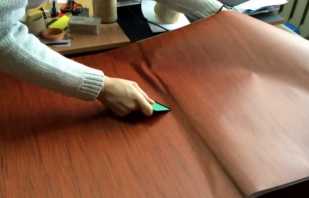 Rules for gluing furniture with self-adhesive film, recommendations