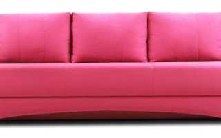 Rozā dīvāna ievietošanas pazīmes, kombinācija ar dažādiem stiliem