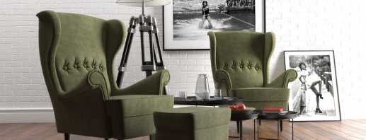 Konstrukce a design židle Ikea Strandmon, kombinace s interiérem