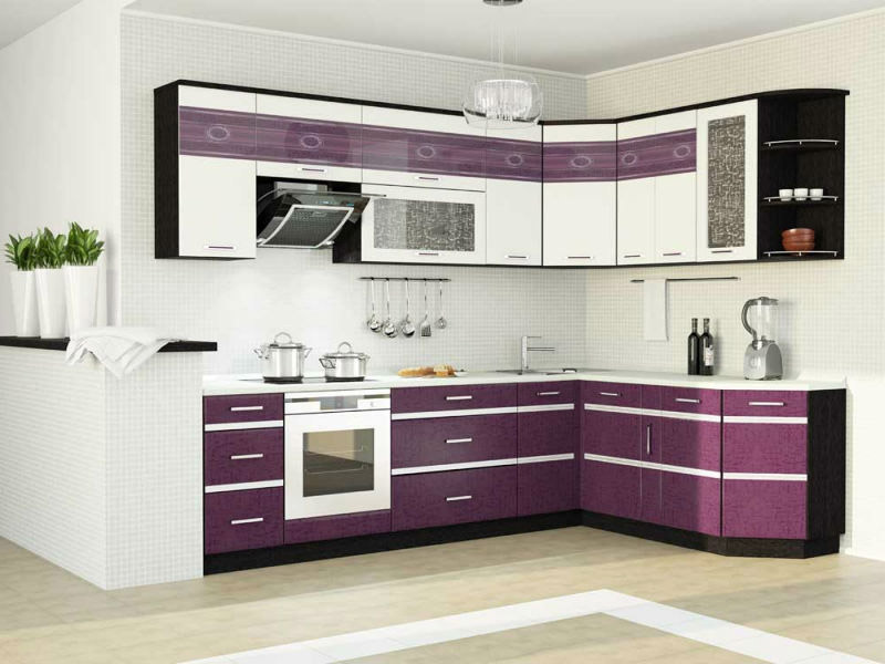 Violetas virtuves virtuves mēbeles