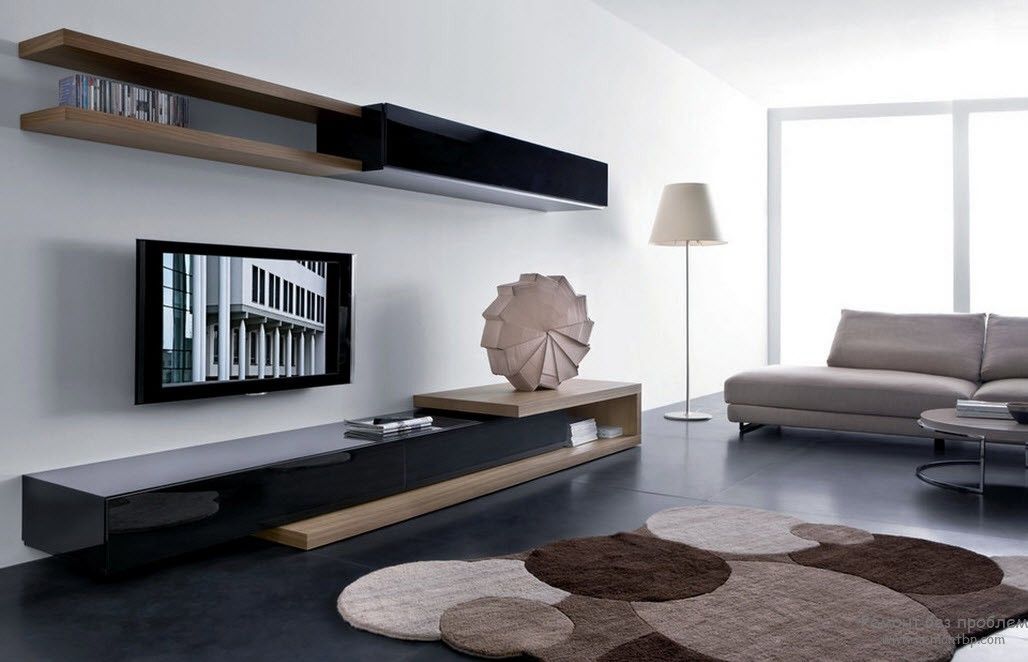 Funkcionālas mēbeles viesistabai ar skaistu modernu dizainu