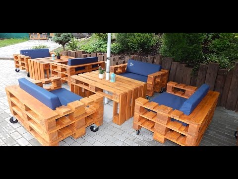 DIY dārza mēbeles