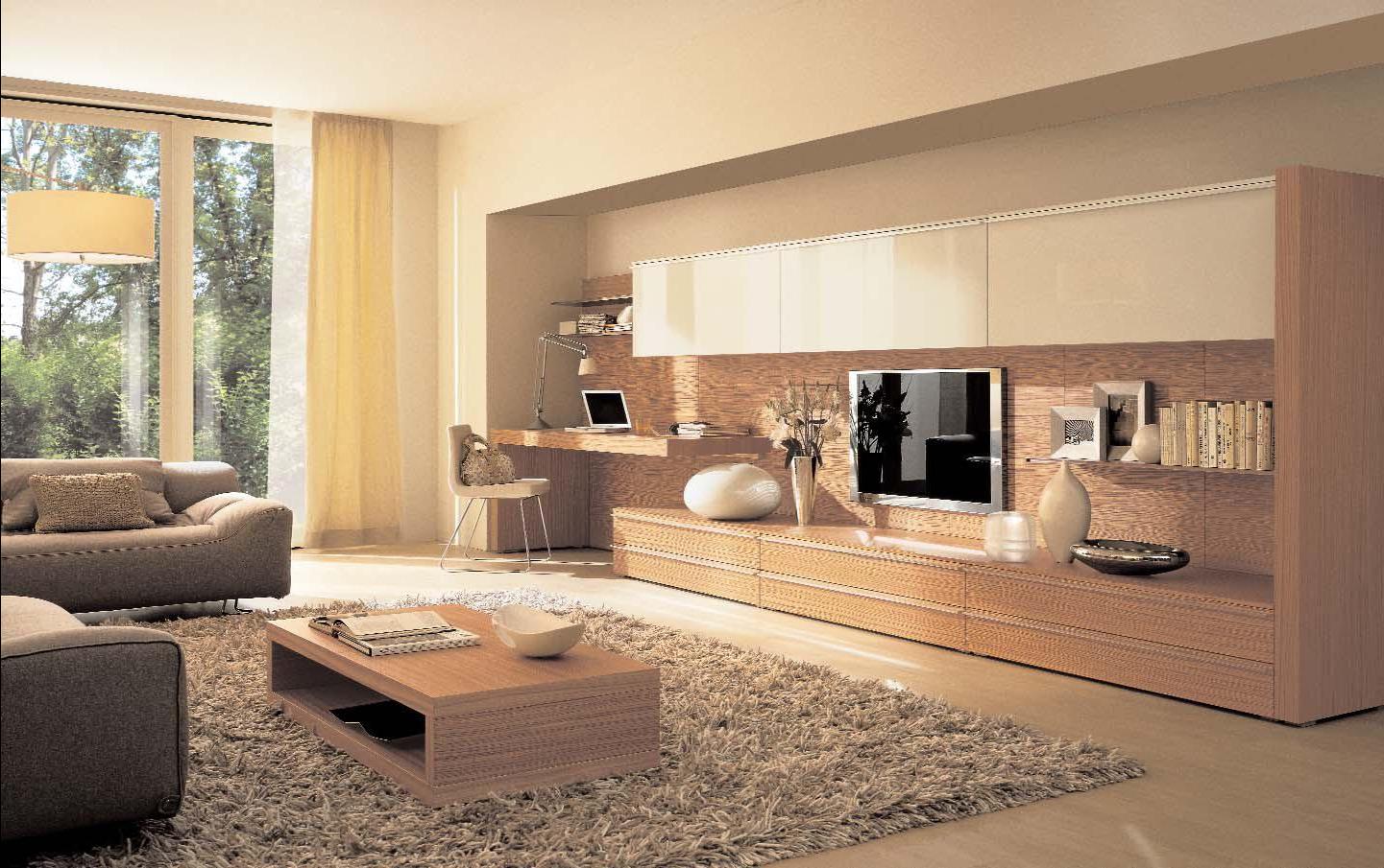 Organização de móveis na sala de estar