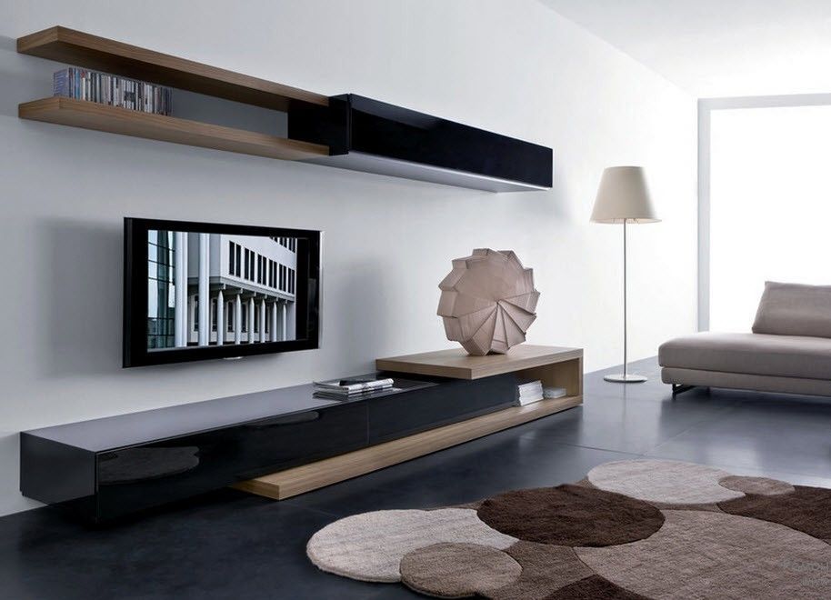 Stilīgas modernas mēbeles viesistabā