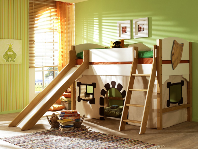 Stilīgas modernas mēbeles bērnu guļamistabai