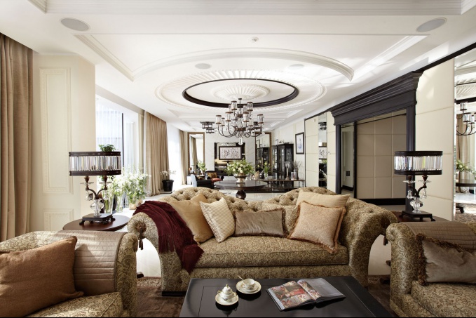 Symmetrical living room option