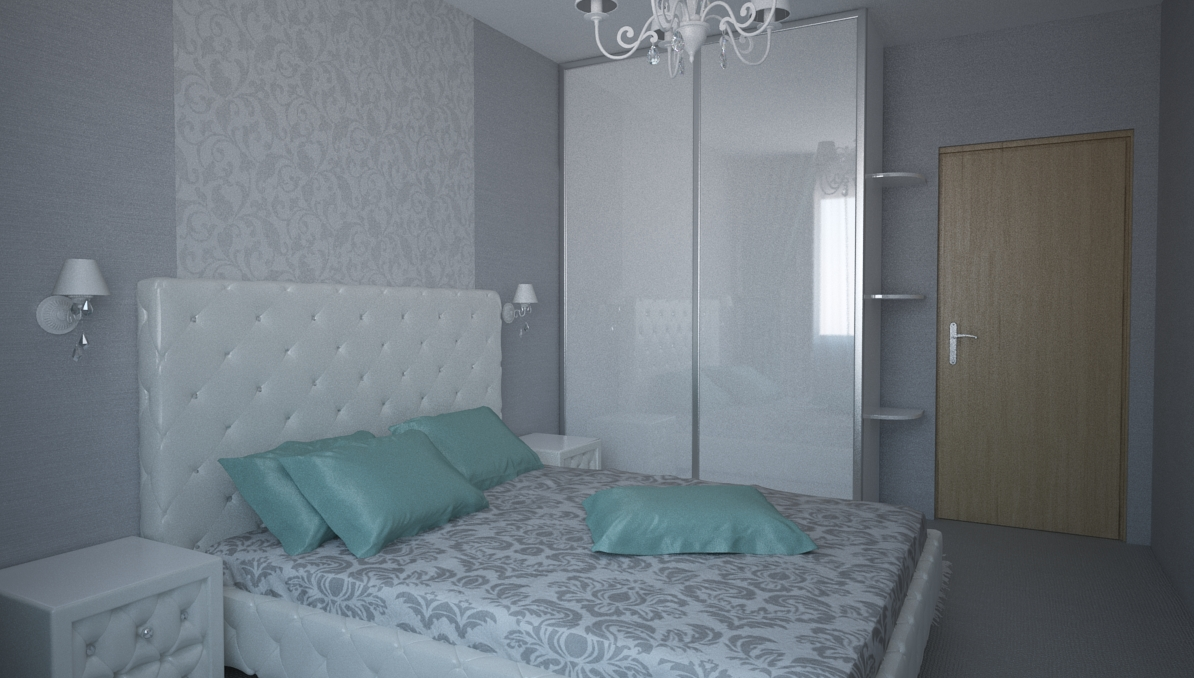 Guļamistaba baltā krāsā