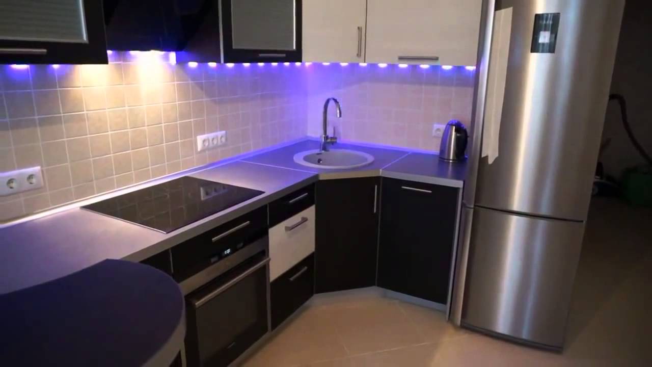 LED fona apgaismojums virtuvei