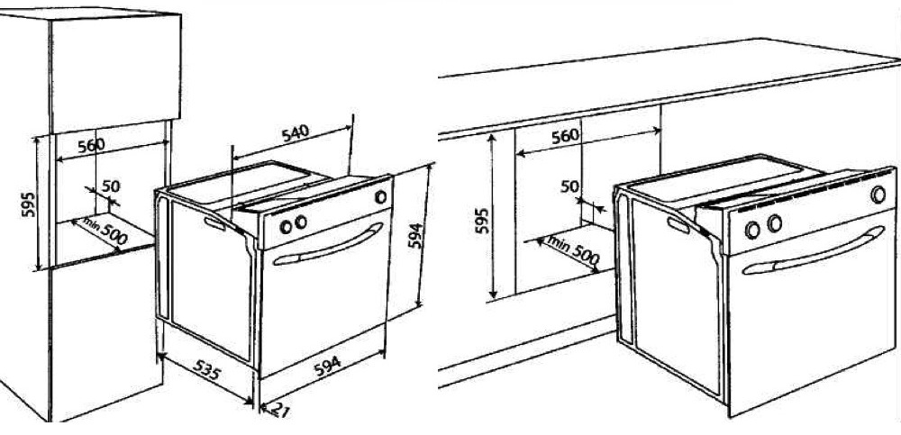 Kitchen furniture drawing