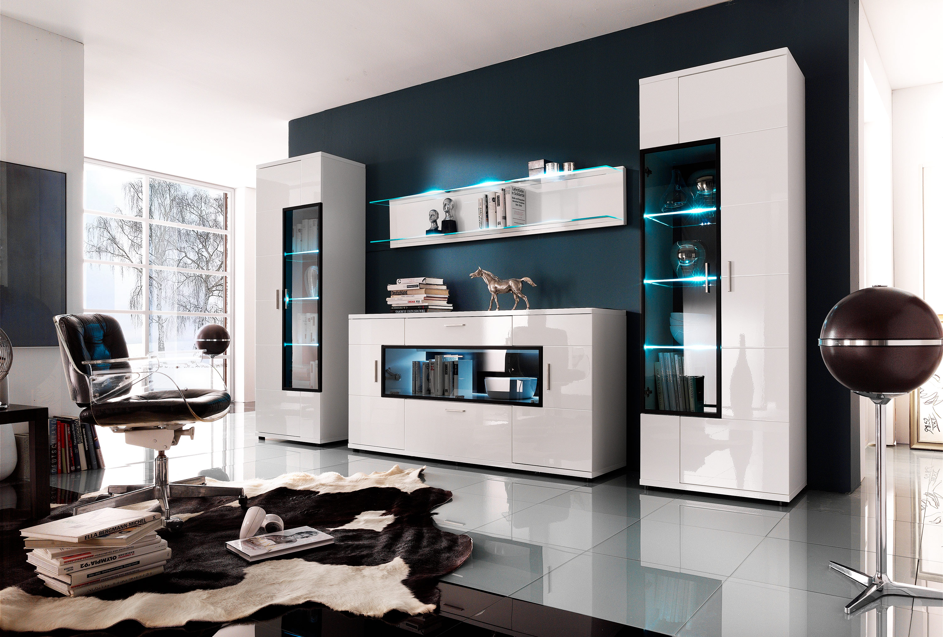 Dzīvojamās istabas moduļu sienas - mūsdienīgs un ērts risinājums