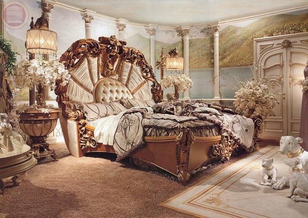 Oriģināla dārga gulta