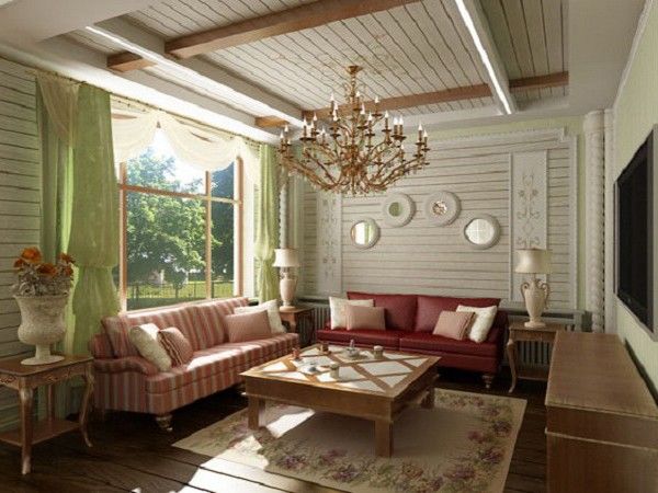 Interior design cottages in bright colors