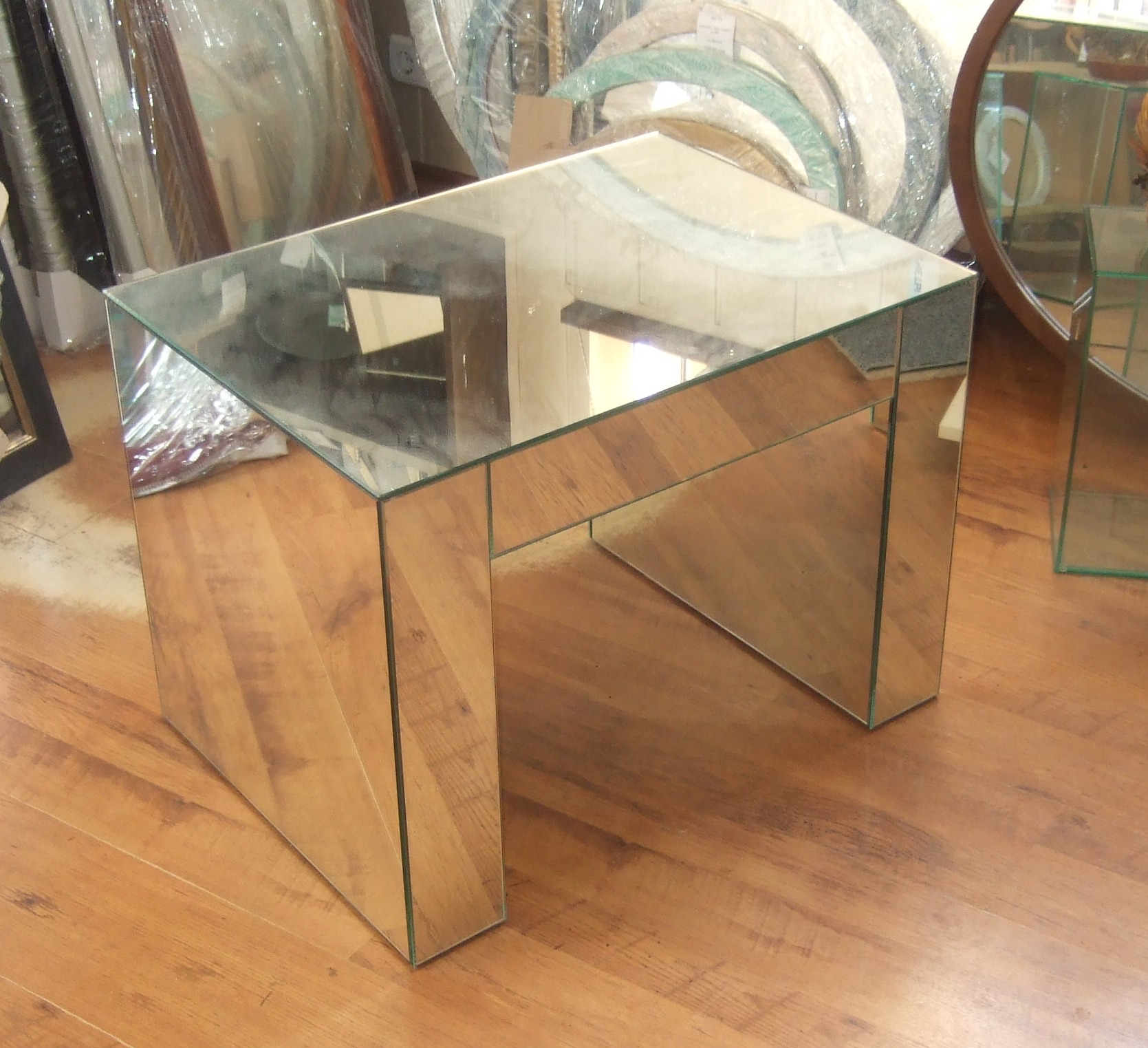 Glass and mirror furniture