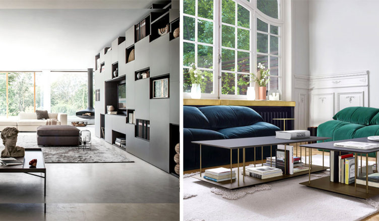 Exemplos de sala de estar em um design moderno