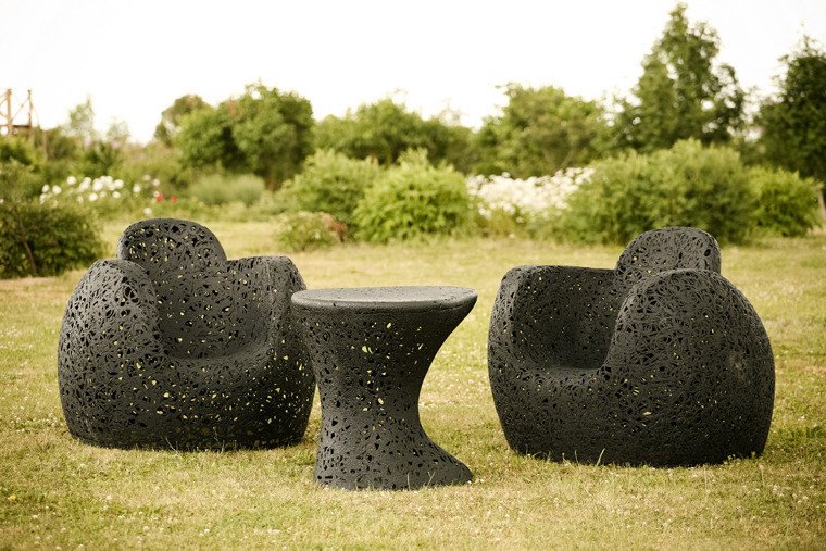Basalt garden furniture