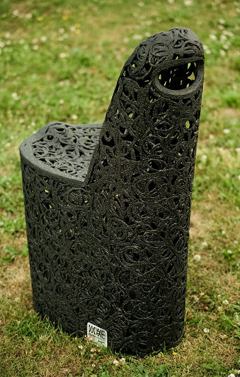 Cadeira de basalto para jardim