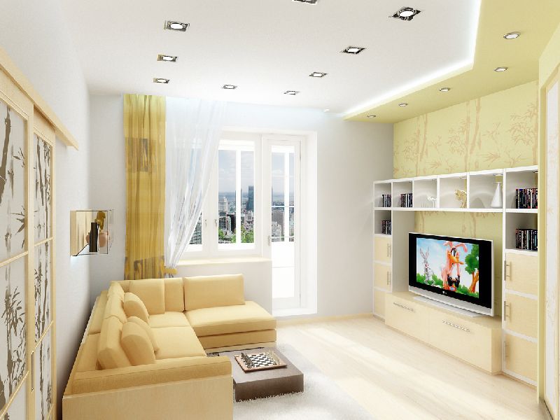 Dzīvojamās istabas dizaina iespēja