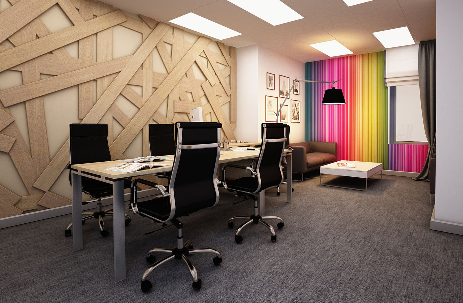 Ljusa element för kontoret kommer att bli populära under 2018