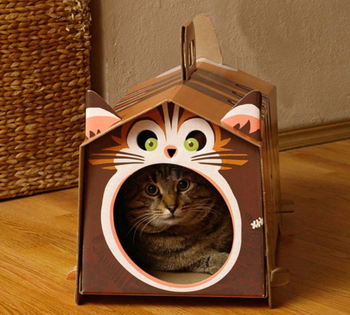 DIY kaķu māja