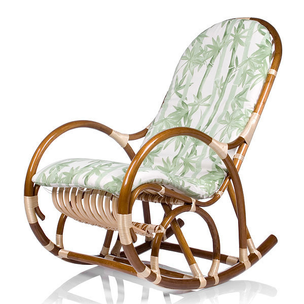 Cadeira de balanço Verba bambu verde