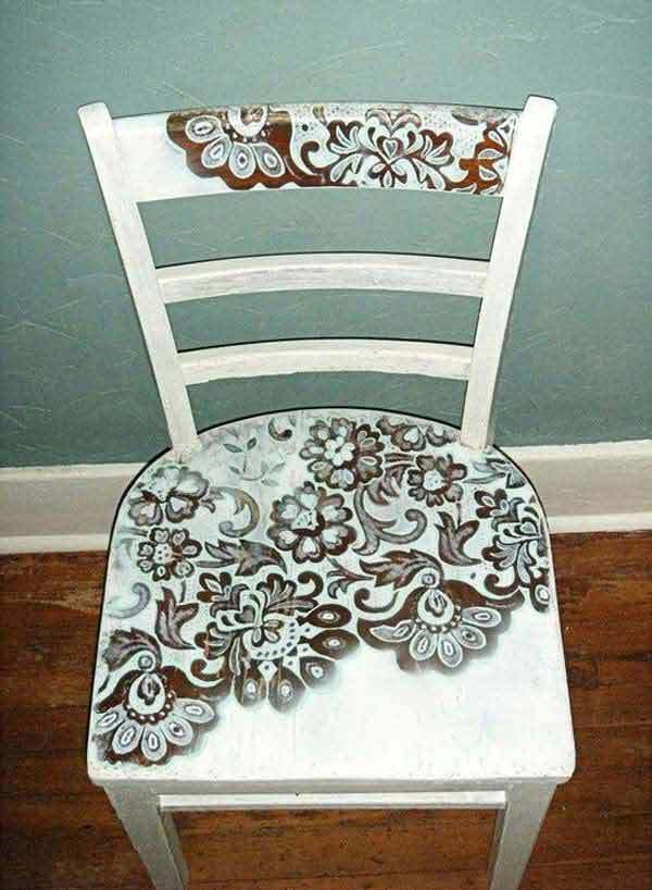Lace pattern on a chair