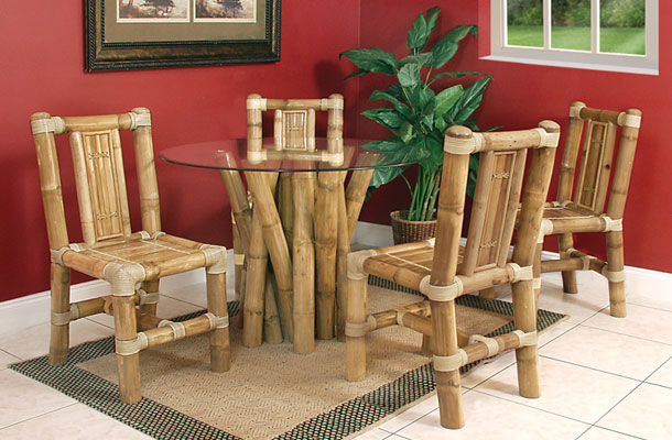 Meble wykonane z bambusa