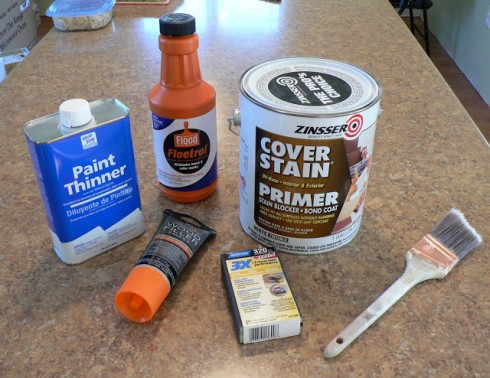 Prepared tools and materials for painting
