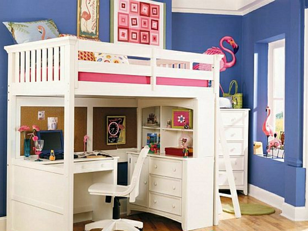 Baltas mēbeles bērnu istabas iekārtošanai
