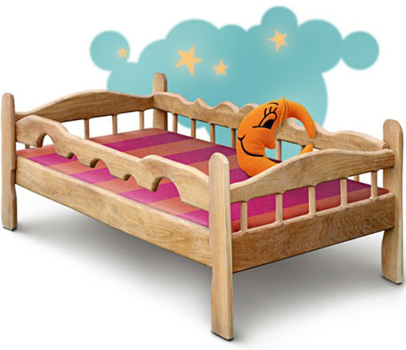 Bērnu gulta oriģinālā dizainā