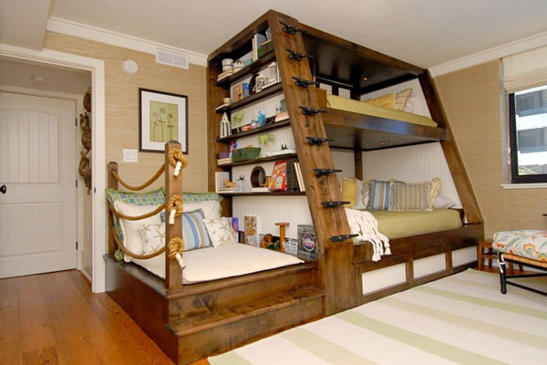 Divstāvu gulta - ērtības un mājīgums bērnu istabā
