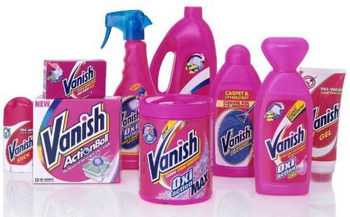 Vanish (Vanish) piedāvā efektīvu universālu līdzekļu sēriju mīksto mēbeļu tīrīšanai
