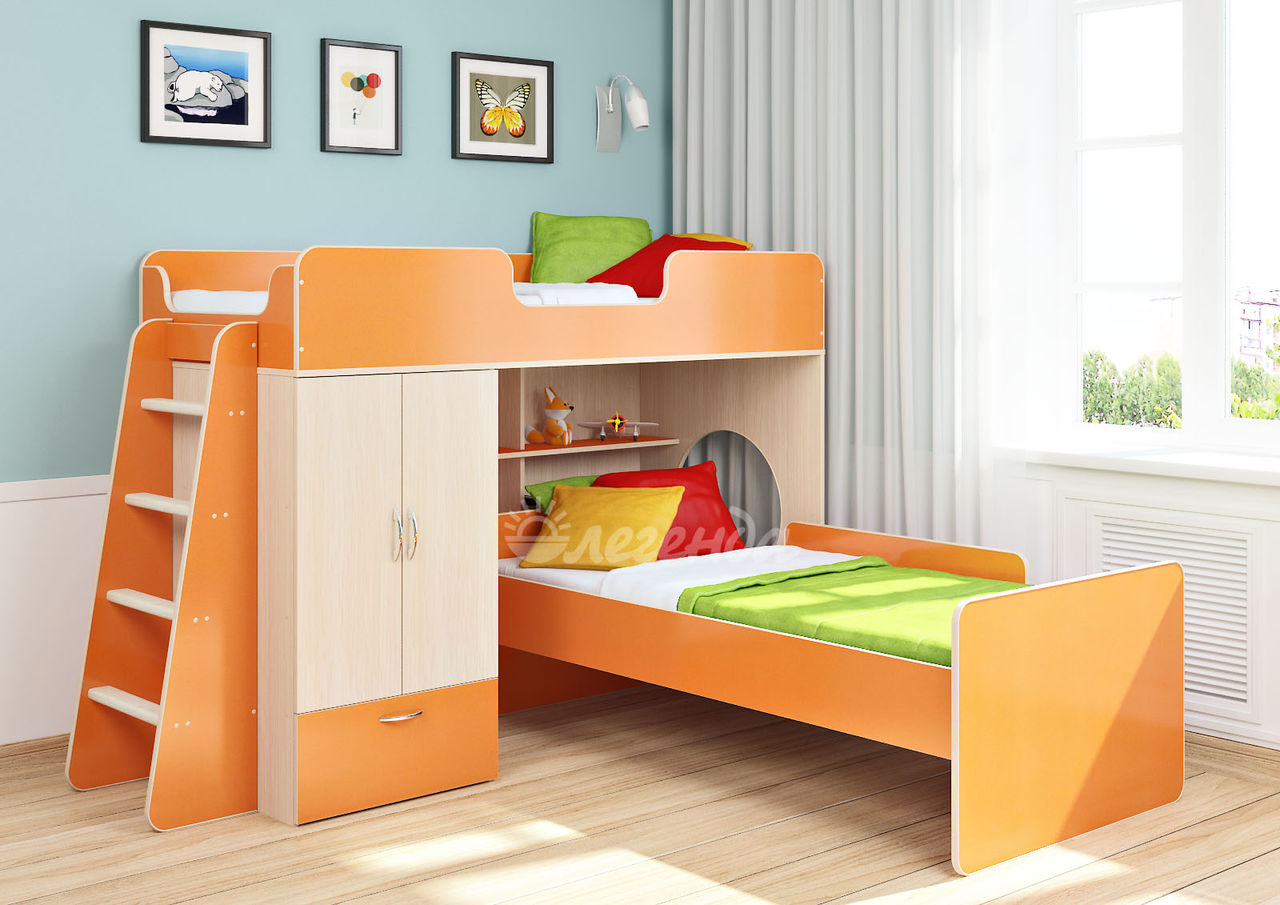 Oranža divstāvu gulta