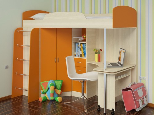 Kā izveidot praktisku darba zonu bērnu istabā