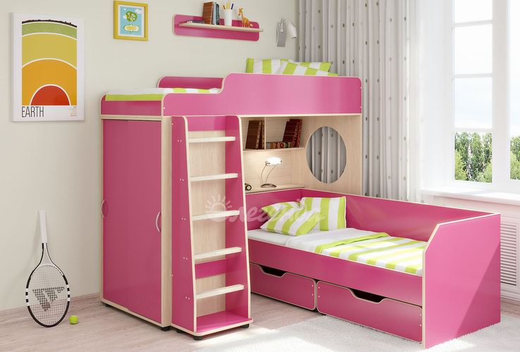 Skaistas rozā mēbeles