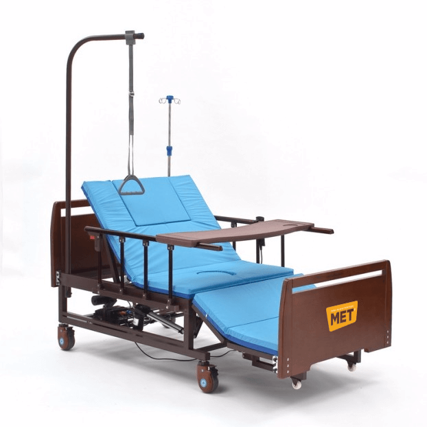 Funkcionālā medicīniskā gulta ar tualeti