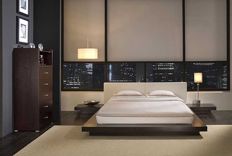 Augsto tehnoloģiju stils guļamistabas dizainā