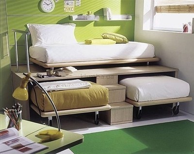 Transformatoru divstāvu gulta - izejas gulta pusaudzim