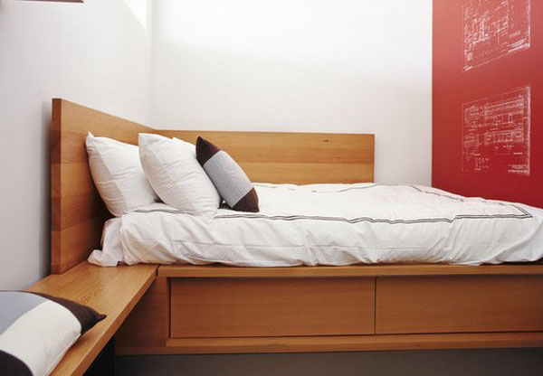 Stūra gulta ir ideāli piemērota telpai, kur skaita katrs centimetrs