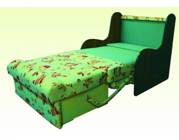 Izvelkama krēsla gulta bez roku balstiem