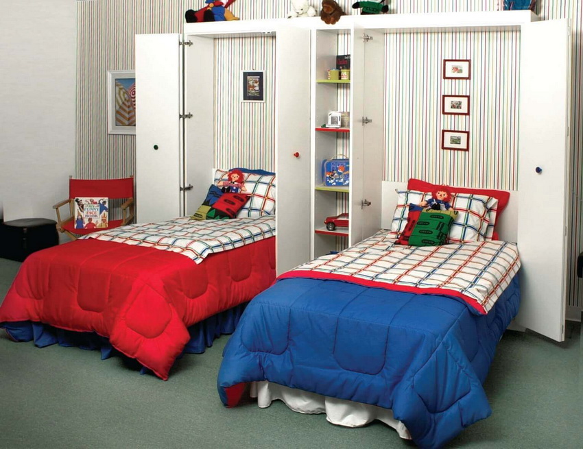 Iebūvētas bērnu pārveidojošās gultas