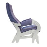 Violets krēsls ar metāla rāmi